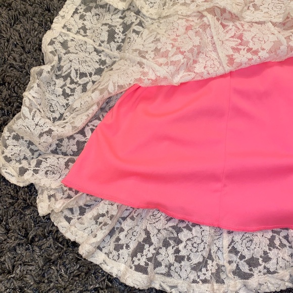 NORDSTROM BABYDOLL LACE PINK/ WHITE DRESS 👗 - Picture 4 of 4